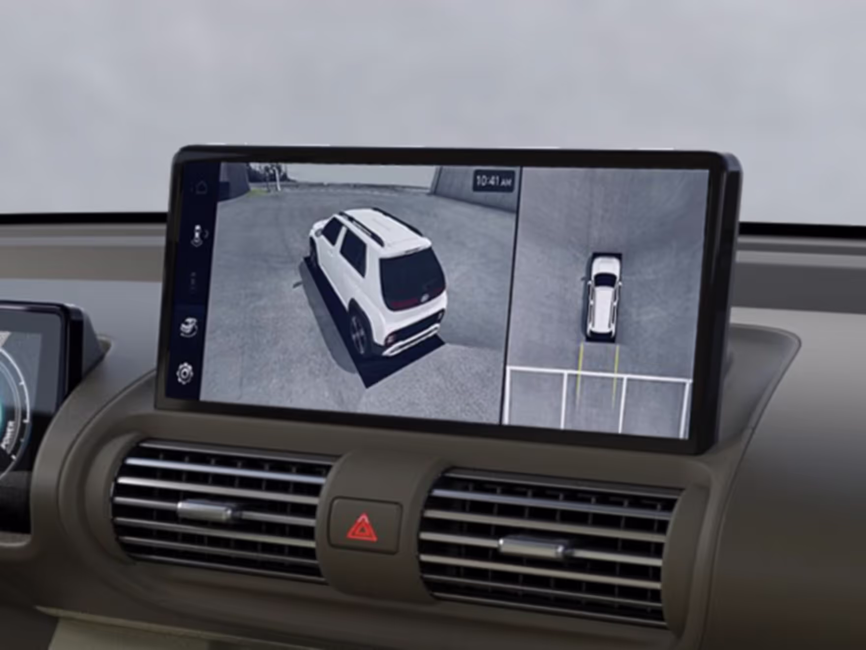 360-kamera i Hyundai INSTER, bilden kan visa extrautrustning