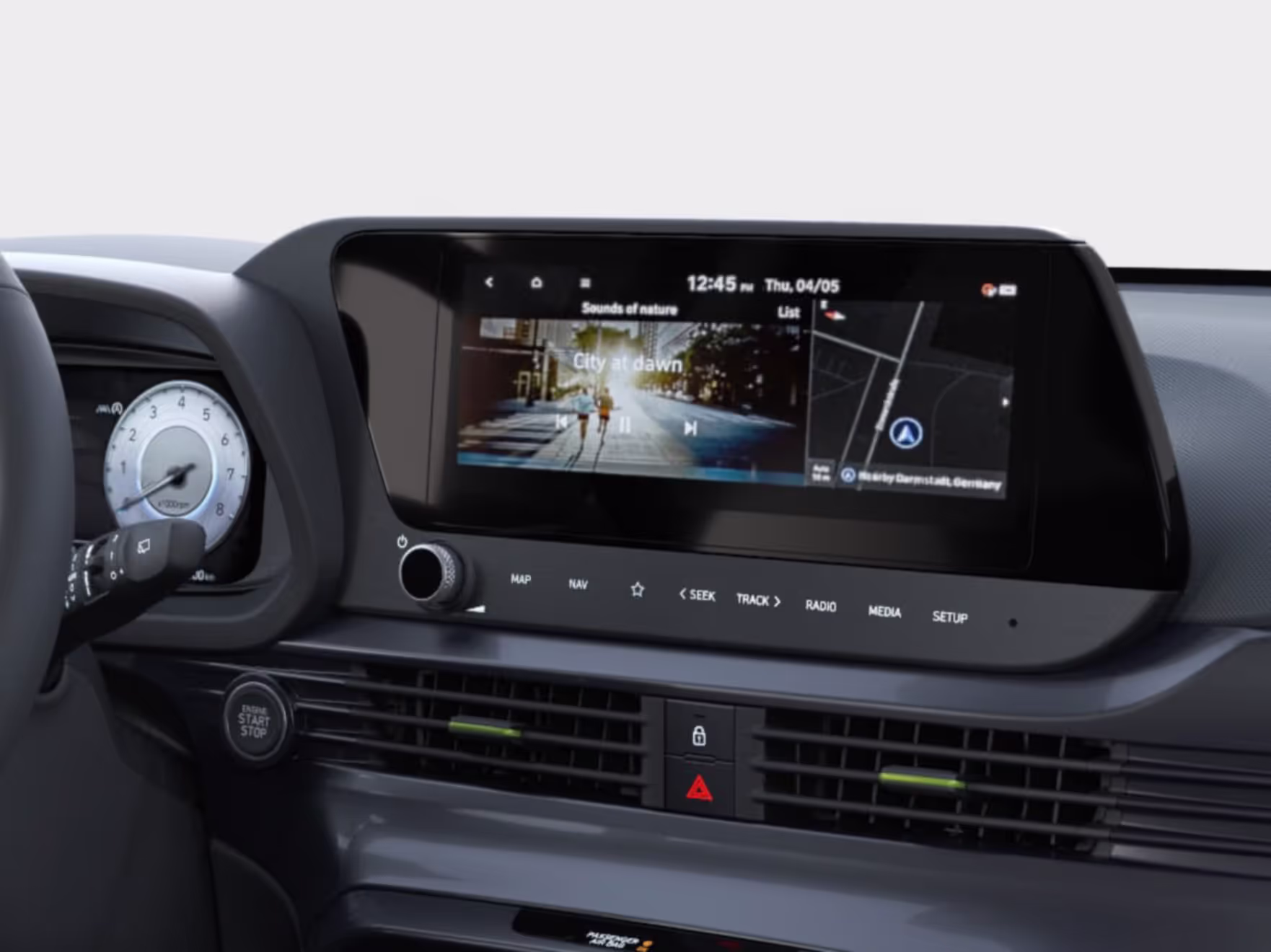 Pekskärm i Hyundai i20