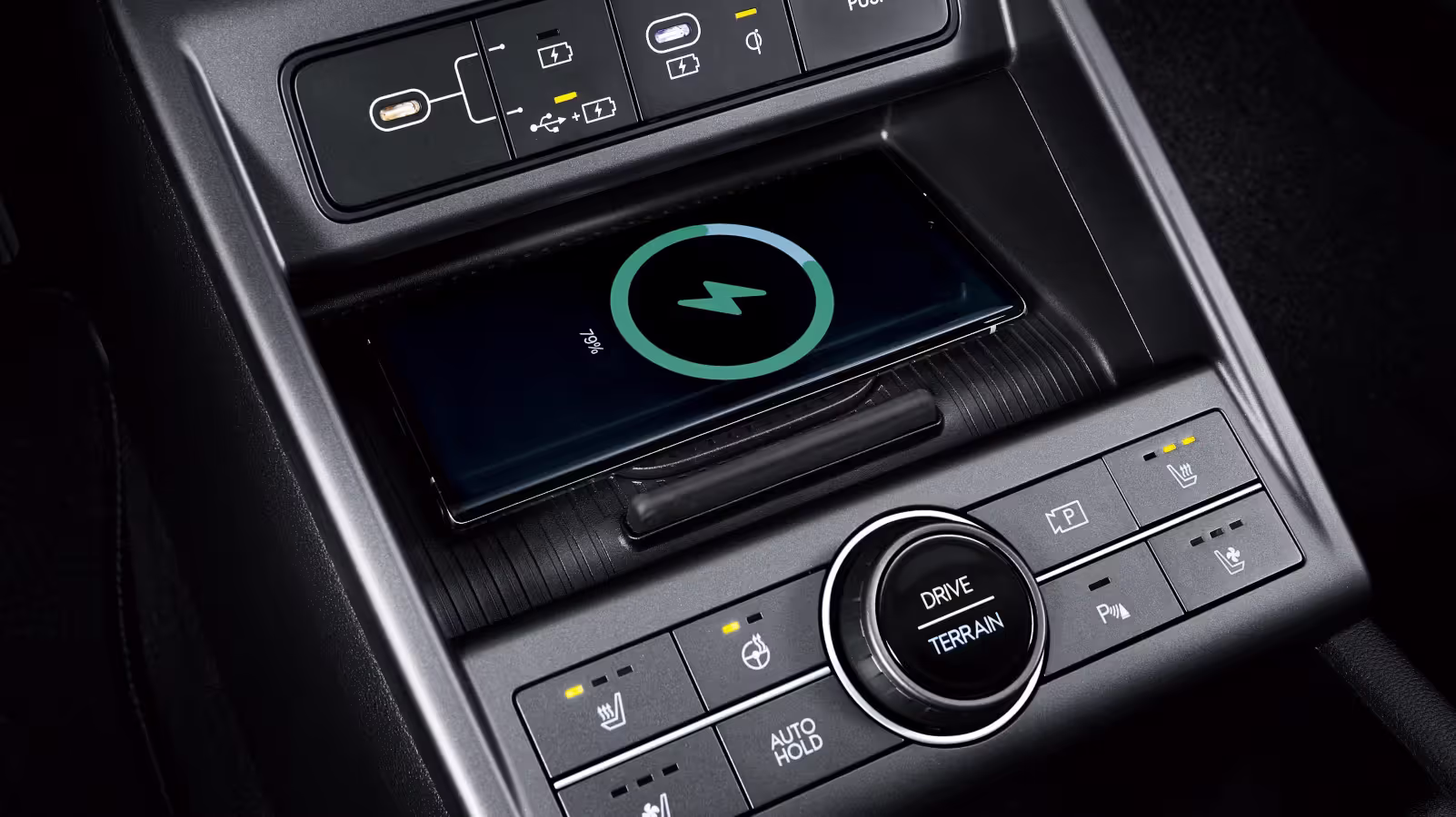 Trådlös mobilladdning i KONA Electric Advanced