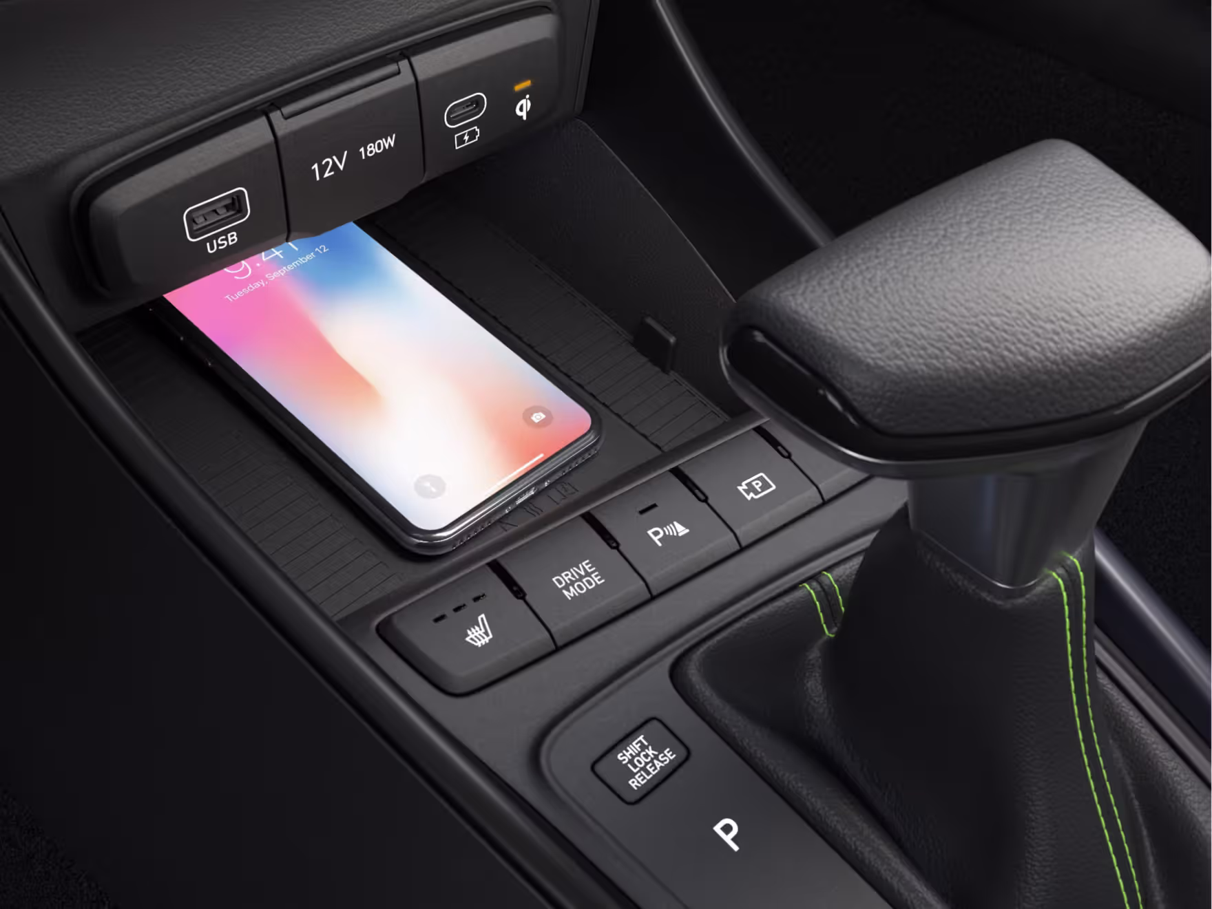 Interiör i Hyundai i20